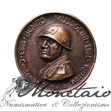 Medaglia comm. 1983 - 100° nascita Mussolini