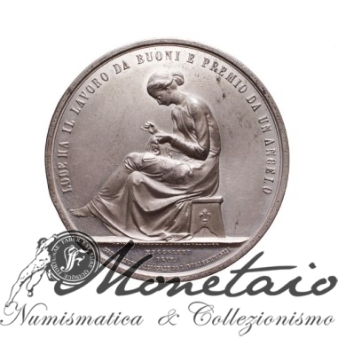 Medaglia Comm. 1871 "1° Esp. Internaz. dei lavori femminili"