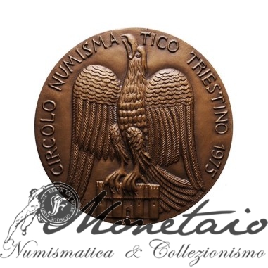 Medaglia Circ.Numis.Triestino 1975 La messa dello spadone a Cividale
