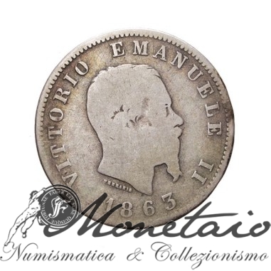 1 Lira 1863 "Valore" Milano
