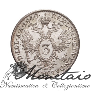 3 Kreuzer 1840 A