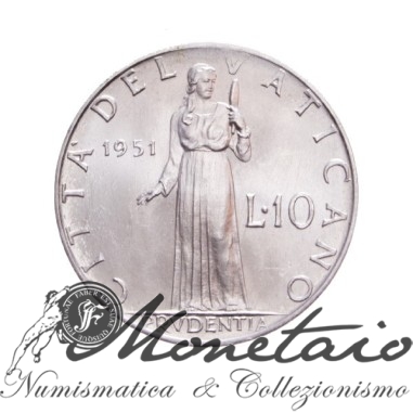 10 Lire 1951 - 5° Tipo