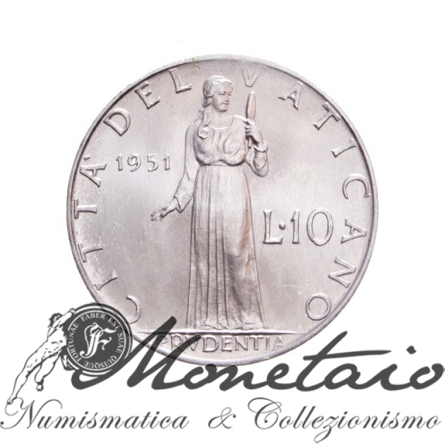 Vaticano Pio XII 10 Lire 1951 5° Tipo FDC eBay