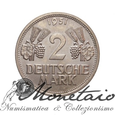 2 Deutsche Mark 1951 G