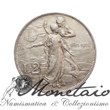 2 Lire 1911 "Cinquantenario"