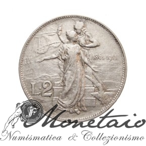 2 Lire 1911 "Cinquantenario"
