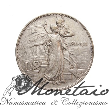 2 Lire 1911 "Cinquantenario"