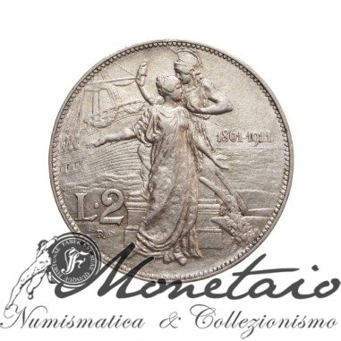 2 Lire 1911 "Cinquantenario"