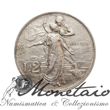 2 Lire 1911 "Cinquantenario"