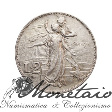 2 Lire 1911 "Cinquantenario"