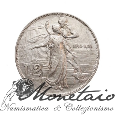 2 Lire 1911 "Cinquantenario"