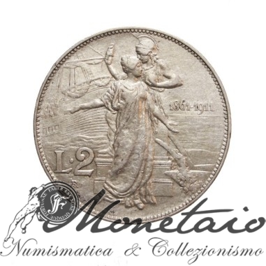 2 Lire 1911 "Cinquantenario"