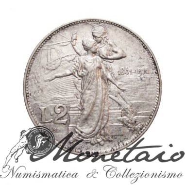 2 Lire 1911 "Cinquantenario"