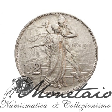 2 Lire 1911 "Cinquantenario"