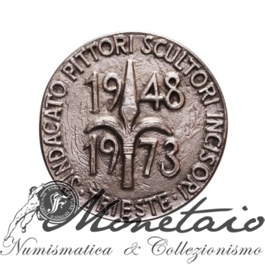 Medaglia Comm. 1973 Sindacato Pittori Scultori Incisori Trieste
