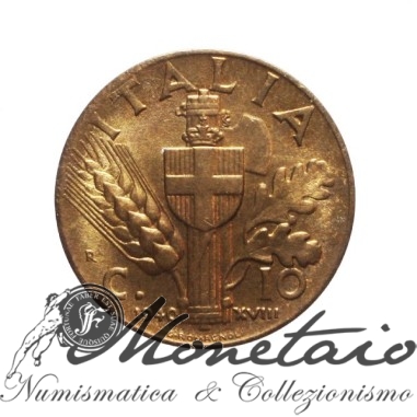 10 Centesimi 1940 "Impero" del 2° Tipo