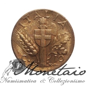 10 Centesimi 1940 "Impero" del 2° Tipo