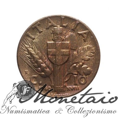 10 Centesimi 1940 "Impero" del 2° Tipo