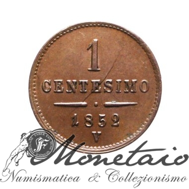 1 Centesimo 1852 2° Tipo