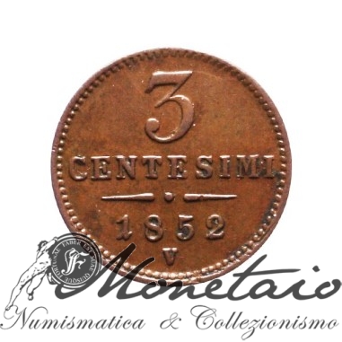 3 Centesimi 1852 V