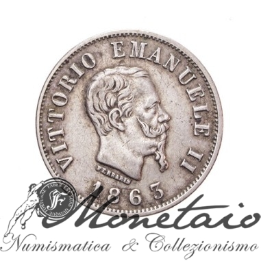50 Centesimi 1863 "Stemma" Torino