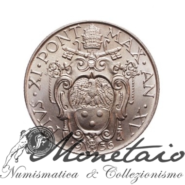 1 Lira 1936 Pio XI