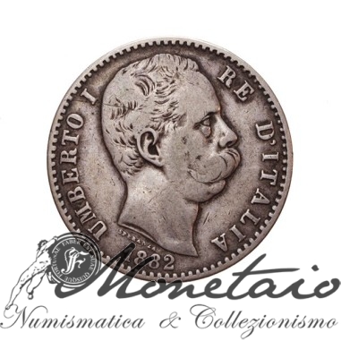 2 Lire 1882 1° Tipo