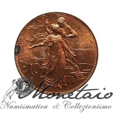 10 Centesimi 1911 "Cinquantenario"