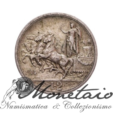 2 Lire 1914 "Quadriga Briosa"