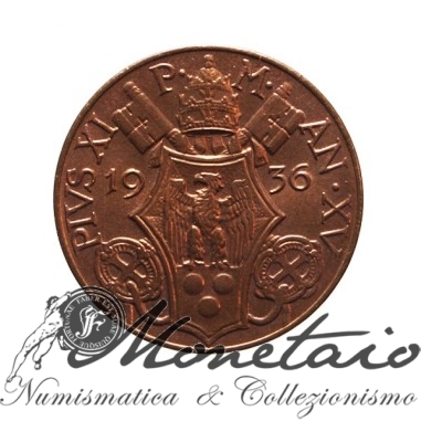 5 Centesimi 1936 Pio XI