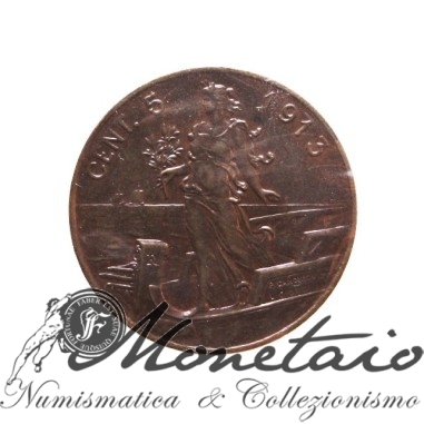 5 Centesimi 1913 "Italia su Prora"
