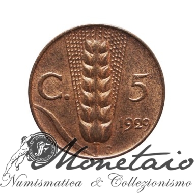 5 Centesimi 1929 "Spiga"