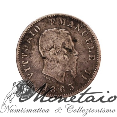 1 Lira 1863 "Valore" Milano