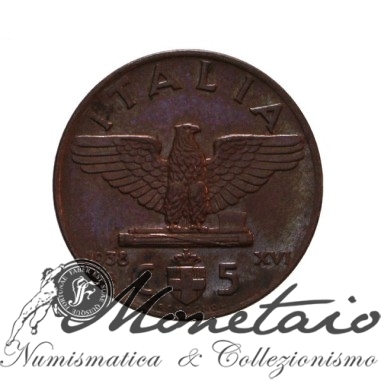 5 Centesimi 1938 "Impero" del 1° Tipo