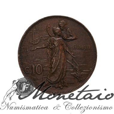 10 Centesimi 1911 "Cinquantenario"