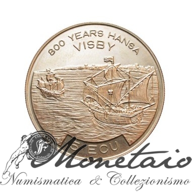 5 Ecu 1994 "Port of Visby" Sweden