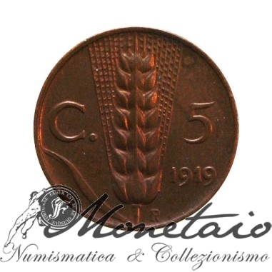 5 Centesimi 1919 "Spiga"