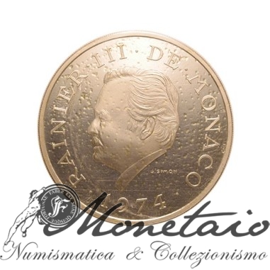 100 Francs 1974 Ranier III