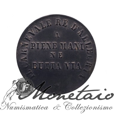 Gettone Carnevale 1869 - Vittorio Emanuele II