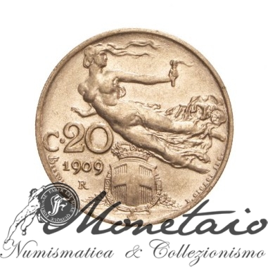 20 Centesimi 1909 "Libertà librata"