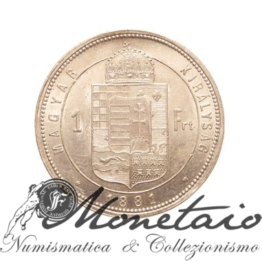 1 Fiorino 1881 K.B. Francesco Giuseppe I
