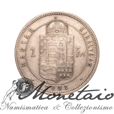 1 Forint 1881 K.B. Franz Joseph I