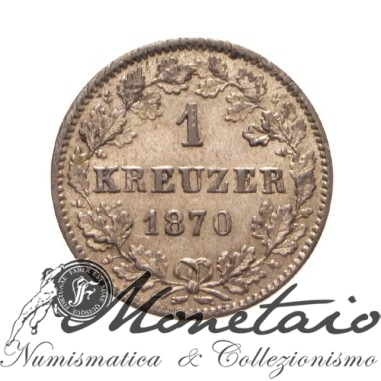1 Kreuzer 1870 - Charles I