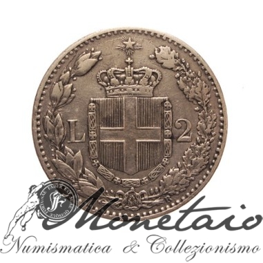 2 Lire 1883 - 1°tipo