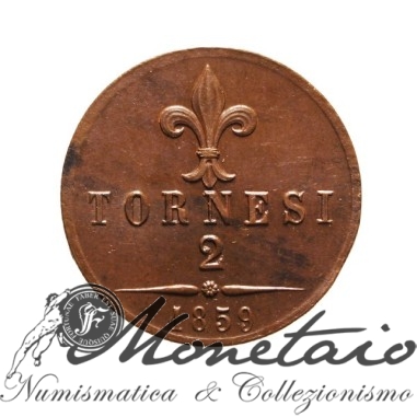 2 Tornesi 1859 Napoli
