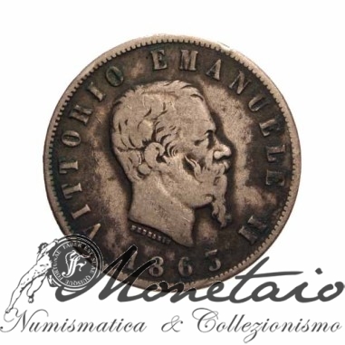 2 Lire 1863 "Valore" Napoli