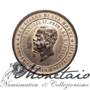 Medaglia Commemorativa "Morte Vittorio Emanuele II"