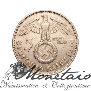 5 Reichsmarks 1936 J