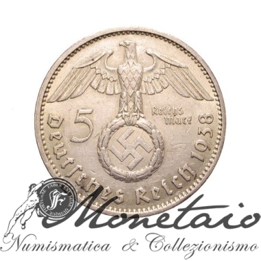 5 Reichsmark 1938 F