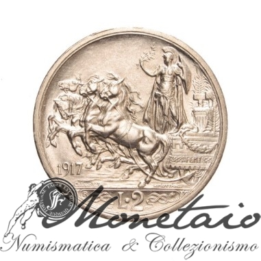 2 Lire 1917 "Quadriga Briosa"